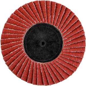 Flap-disc, disco de desbaste/acabamento, 3" - 75 mm, cerâmico grão 80, para sistema de encaixe rápido, VONDER