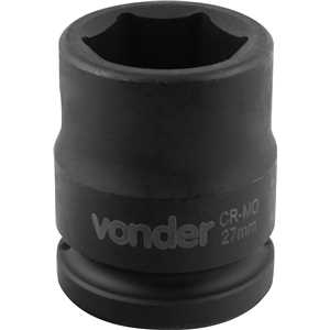 Soquete sextavado de impacto, encaixe de 3/4" x 27,0 mm, VONDER