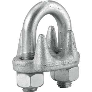 Clips para cabo de aço 1" - 25,40 mm, pesado, VONDER PLUS
