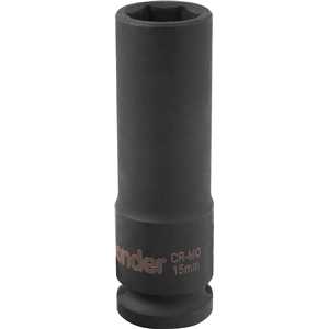 Soquete sextavado longo de impacto, 15 mm, encaixe de 1/2", VONDER