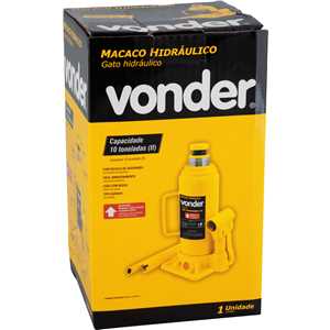 Macaco hidráulico tipo garrafa, 10 toneladas (10 tf) VONDER