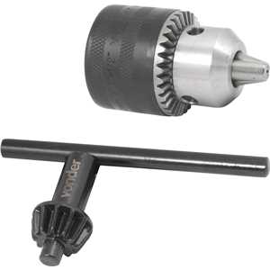 Mandril com chave, 1,5 mm - 13 mm, 3/8" x 24 fios, leve, VONDER