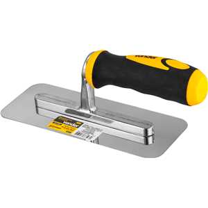 Desempenadeira retangular de aço inox, lisa, 20 cm, VONDER