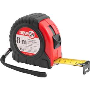 Trena de aço emborrachada 8 m x 25 mm NOVE54