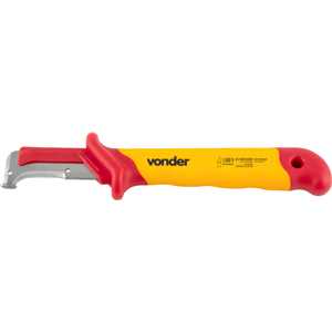 Faca curva para desencapar cabos 7", isolada, IEC60900, VONDER