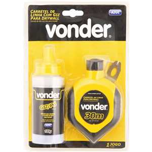 Linha com giz azul, para drywall, VONDER