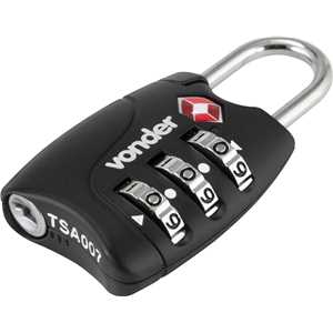 Cadeado TSA com segredo, 3 algarismos, preto, VONDER