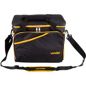 Bolsa térmica, 17 litros, preta e amarela, VONDER