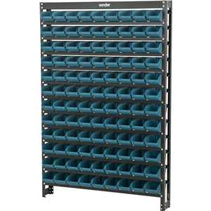 Estante metálica, com gaveteiros modelo prático azul, 108/3 VONDER