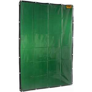 Cortina de proteção para solda, verde, 1,22 m x 1,78 m, VONDER