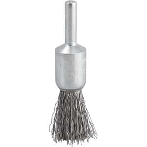 Escova pincel 16 mm, aço inox, cerdas onduladas, haste 1/4", VONDER