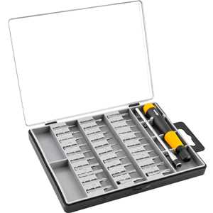 Jogo de bits/ponteiras de precisão com 32 peças, encaixe sextavado 4 mm, VONDER