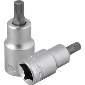 Soquete multidentado, curto, com encaixe de 1/2", M8, VONDER