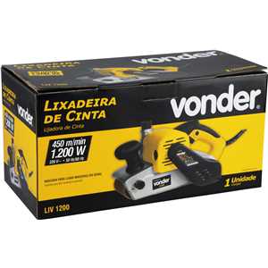 Lixadeira de cinta, 1.200 W, LIV 1200, 220 V~, VONDER
