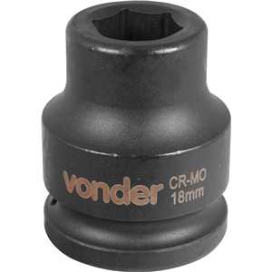 Soquete sextavado de impacto, encaixe de 3/4" x 18,0 mm, VONDER