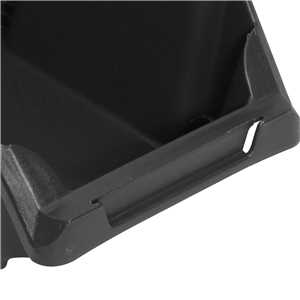 Gaveteiro plástico, nº 5, 12,0 cm x 15,0 cm x 26,0 cm,modelo prático, preto, VONDER