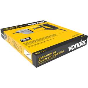 Vibrador de concreto portátil, 750 W, com mangote, VCV 750, 220 V~, VONDER