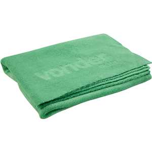 Toalha de microfibra, 40 cm x 60 cm, 400 g/m² (gsm), verde, VONDER PLUS