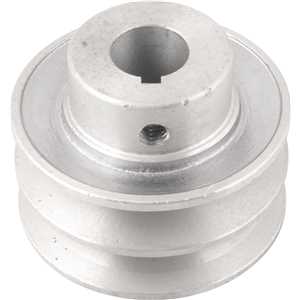 Polia de alumínio 2 canais, perfil A, 70 mm com furo de 3/4" - 19,1 mm, VONDER