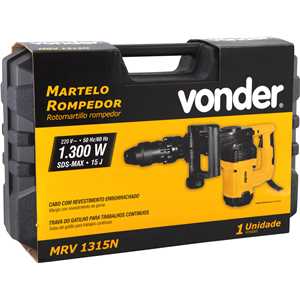 Martelo rompedor, encaixe tipo SDS MAX, 220 V~, 1.300 W, MRV 1315N, VONDER