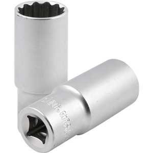 Soquete estriado longo, com encaixe de 1/2", 27 mm, VONDER
