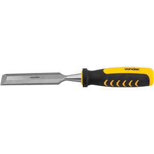 Formão chanfrado reto 1", com cabo em PVC, VONDER