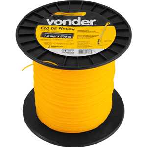 Fio de nylon, 1,6 mm x 500 m, redondo, VONDER