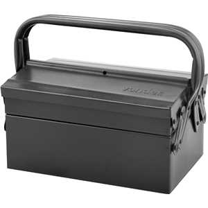 Caixa metálica sanfonada para ferramentas, com 3 gavetas, 30 cm x 19 cm x 16 cm, VONDER