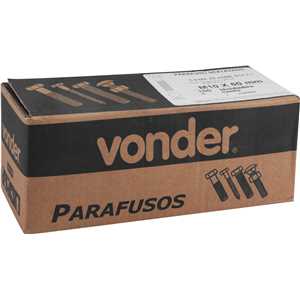 Parafuso sextavado zincado 10 mm x 60 mm, MA, rosca parcial, VONDER