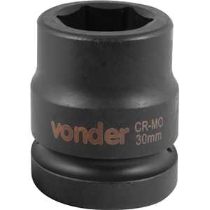 Soquete sextavado de impacto, encaixe de 1" x 30,0 mm, VONDER