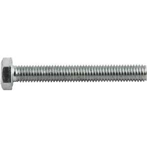 Parafuso sextavado zincado 8 mm x 60 mm, MA, rosca total, VONDER