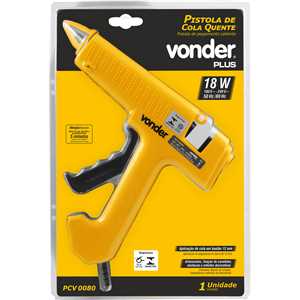 Pistola de cola quente, 18 W, PCV 0080 VONDER PLUS