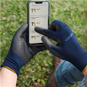 Luva de nylon com poliuretano, touch screen, tamanho 8, LTV 108, VONDER
