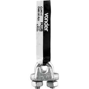 Clips para cabo de aço 3/16" - 4,76 mm, pesado, VONDER PLUS