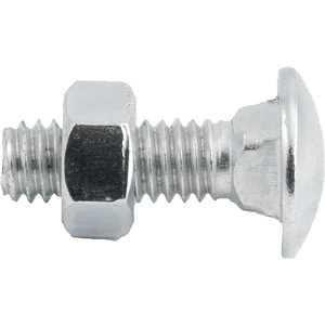 Parafuso francês zincado, 5/16" x 1", com porca, VONDER