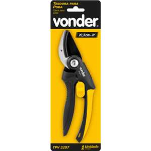 Tesoura para poda, 8", bico curvo, TP 3207 VONDER