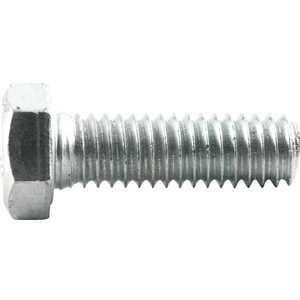 Parafuso sextavado zincado 5/16" x 1", UNC, rosca total, VONDER