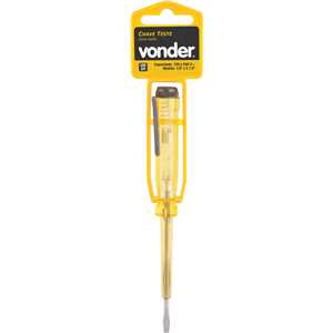 Chave teste, encartelada, 140 mm, VONDER