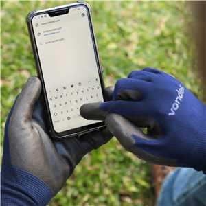 Luva de nylon com poliuretano, touch screen, tamanho 8, LTV 108, VONDER