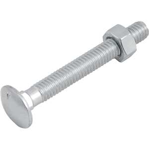 Parafuso francês zincado, 5/16" x 2.1/2", com porca, VONDER