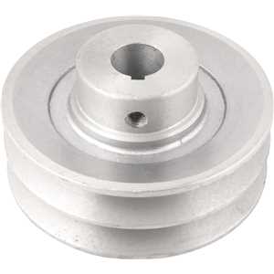 Polia de alumínio 2 canais, perfil A, 100 mm com furo de 3/4" - 19,1 mm, VONDER