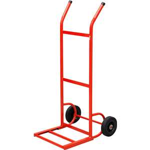 Carrinho para transporte de carga, até 120,0 kg, com roda de borracha maciça, NOVE54
