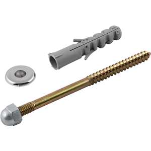 Conjunto de fixação para vaso sanitário, 12 mm, latonado, VONDER