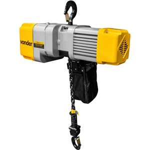 Talha elétrica, 1,0 tonelada (1,0 tf), elevação 3 m, 220 V~, VONDER