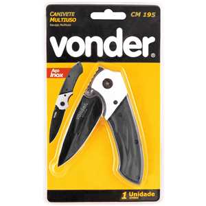 Canivete multiuso, em aço inox, CMV 195, VONDER