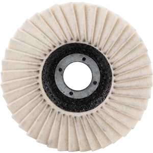 Flap-disc, disco de acabamento, 4.1/2" - 115 mm, reto, feltro, pesado (40 aletas), VONDER