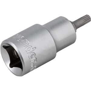 Soquete multidentado, curto, com encaixe de 1/2", M5, VONDER