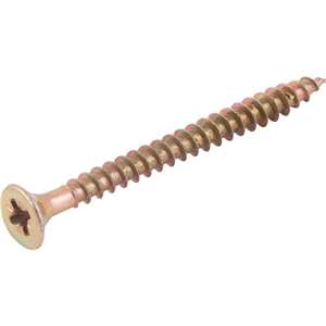 Parafuso madeira chipboard, cabeça chata, fenda cruzada/pozidrive, 6,0 mm x 70,0 mm, VONDER