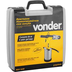 Rebitador hidropneumático com sucção, RSV 640, VONDER
