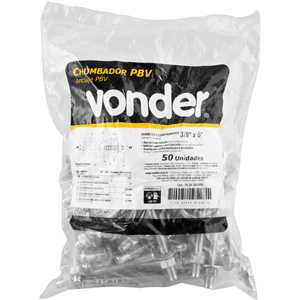Chumbador PBV com presilha 3/8" x 5", VONDER
